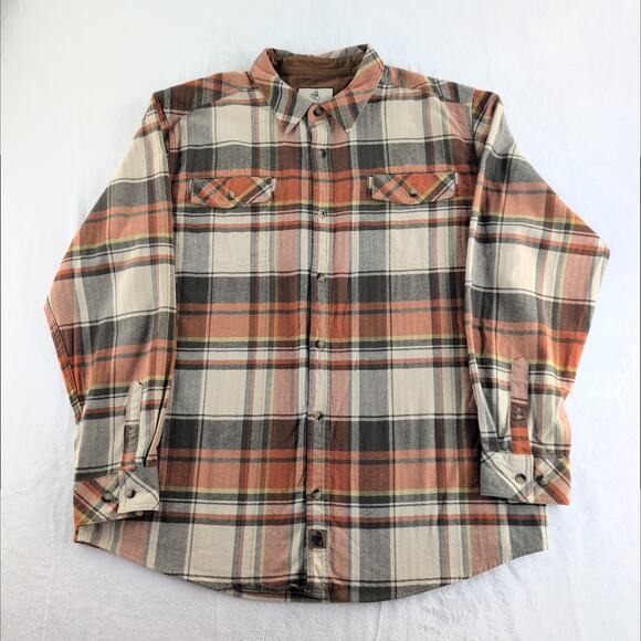 Legendary Whitetails Stretch PlaidFlannel ButtonDown Men'sXL HuntingCampingTrail - Picture 1 of 8